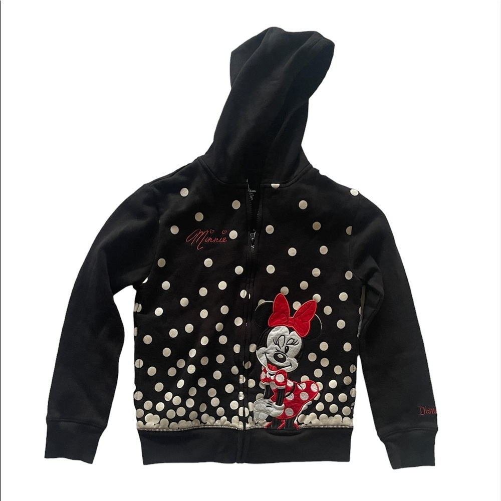 Disney Minnie Mouse Zip Up Hoodie (L)